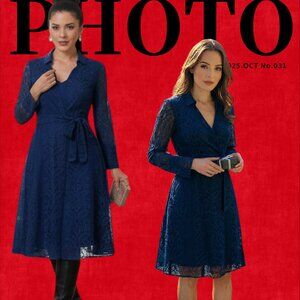 NWT Navy Lace Dress, Size M, by Kareena